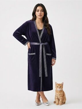 Simons Nu velvet robe